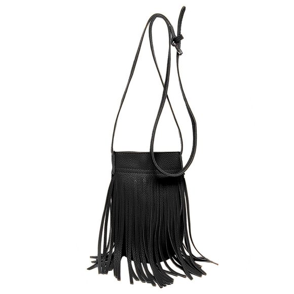 Tassel Mini Shoulder Crossbody Bag Y2K Purses Clutch Strap Tote :P - Picture 1 of 7